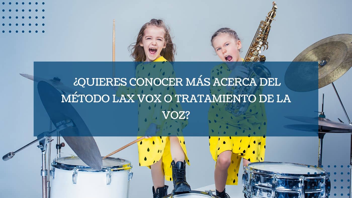 Imagen destacada para la entrada sobre tratamiento de la voz en la que se ve a dos niñas tocando instrumentos musicales